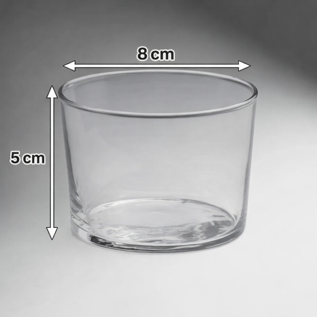 ✨ Frasco de Cristal Premium 230 ml – Ideal para Velas | desde $59 (mayoreo +25 pzas)