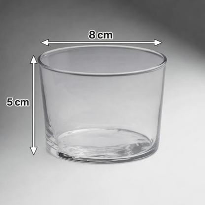 ✨ Frasco de Cristal Premium 230 ml – Ideal para Velas | desde $59 (mayoreo +25 pzas)