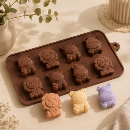 ✨Molde de Silicón  Animalitos– Ideal para Velas