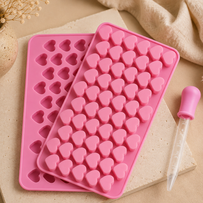 ✨Molde de Silicón  Corazzones Incluye Gotero– Ideal para Velas