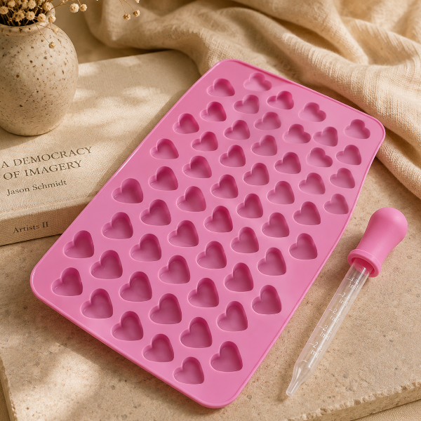 ✨Molde de Silicón  Corazzones Incluye Gotero– Ideal para Velas