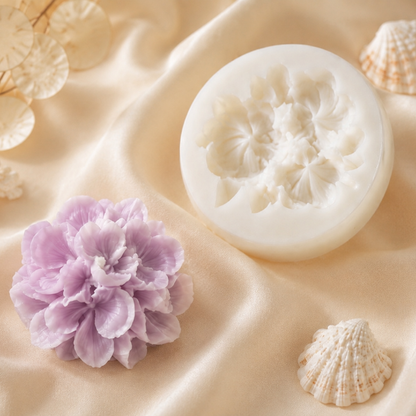 ✨Molde de Silicón  Flor Borboun– Ideal para Velas