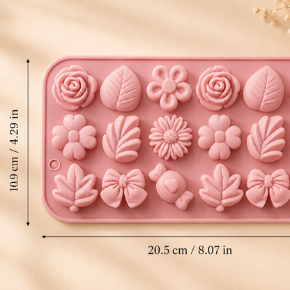 ✨Molde de Silicón  Flores– Ideal para Velas