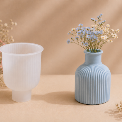 ✨Molde de Silicón Jarrón Florero– Ideal para Cemento