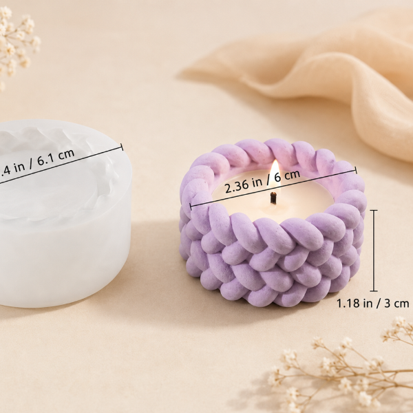 ✨Molde de Silicón Maceta Crochet – Ideal para Cemento