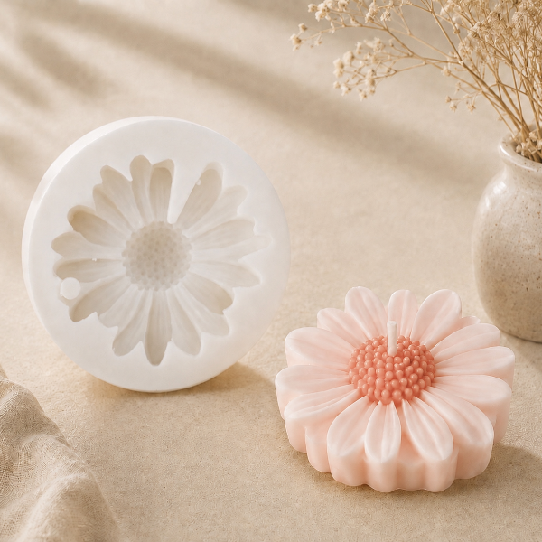 ✨Molde de Silicón  Margarita– Ideal para Velas