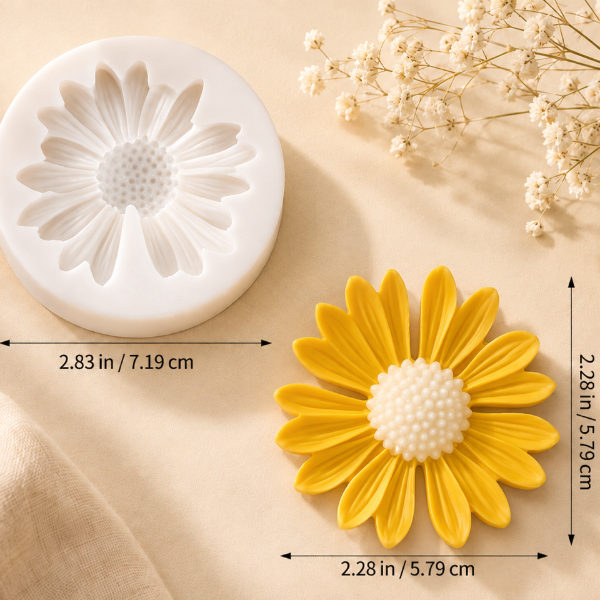 ✨Molde de Silicón  Margarita– Ideal para Velas