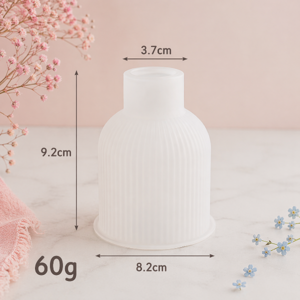 ✨Molde de Silicón Jarron Minimalista – Ideal para Cemento-$115.00