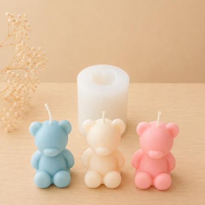 ✨Molde de Silicón  Osito – Ideal para Velas-$85.00