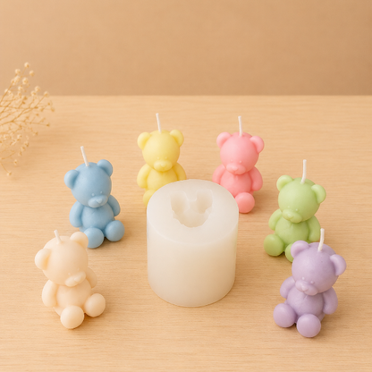 ✨Molde de Silicón  Osito – Ideal para Velas-$85.00