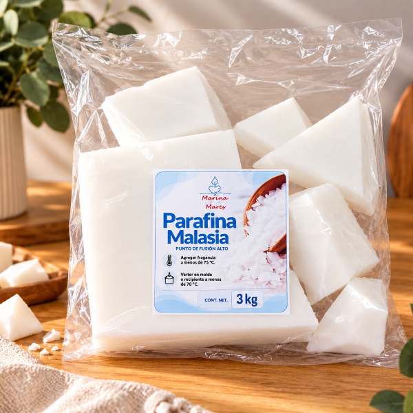 ✨ Parafina Malasia- Alto Punto de Fusión- Ideal para Velas de Molde