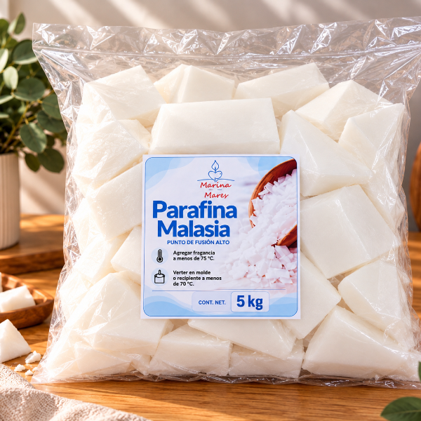✨ Parafina Malasia- Alto Punto de Fusión- Ideal para Velas de Molde