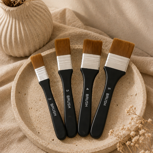 ✨ Set de 4 Pinceles para Pintura en Piezas de Cemento – Diferentes Tamaños | Acabado Uniforme