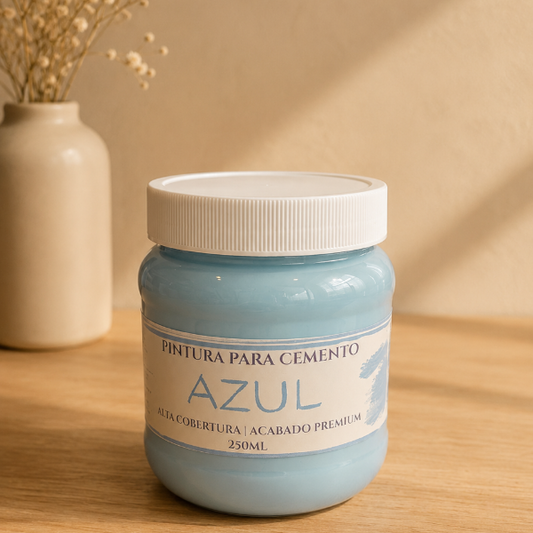 ✨ Pintura Azul para Cemento – Acabado Pastel Premium (250 ml/500ml)