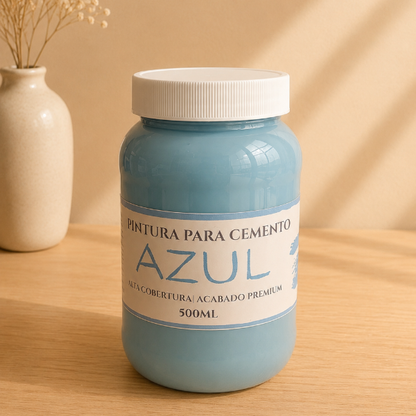 ✨ Pintura Azul para Cemento – Acabado Pastel Premium (250 ml/500ml)