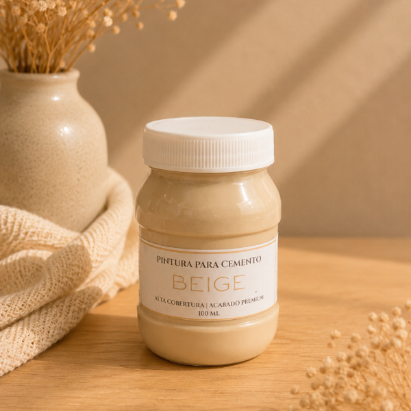✨ Pintura Beige para Cemento–Acabado  Premium(100ml/250 ml)