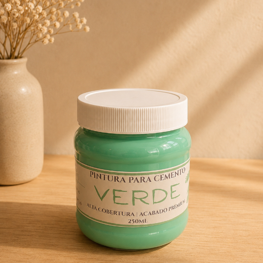 ✨ Pintura Verde para Cemento – Acabado Pastel Premium (250 ml/500ml)