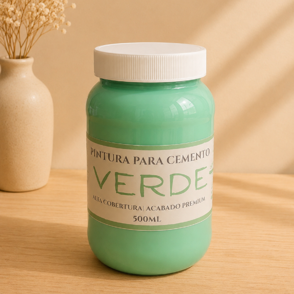 ✨ Pintura Verde para Cemento – Acabado Pastel Premium (250 ml/500ml)