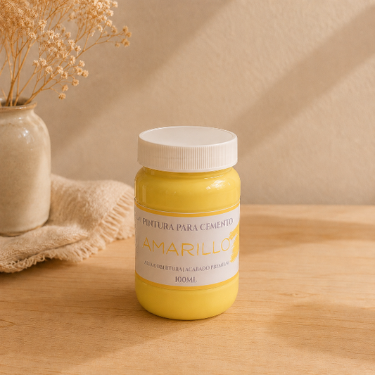 ✨ Pintura Amarilla para Cemento – Acabado  Premium (100ml/250 ml)