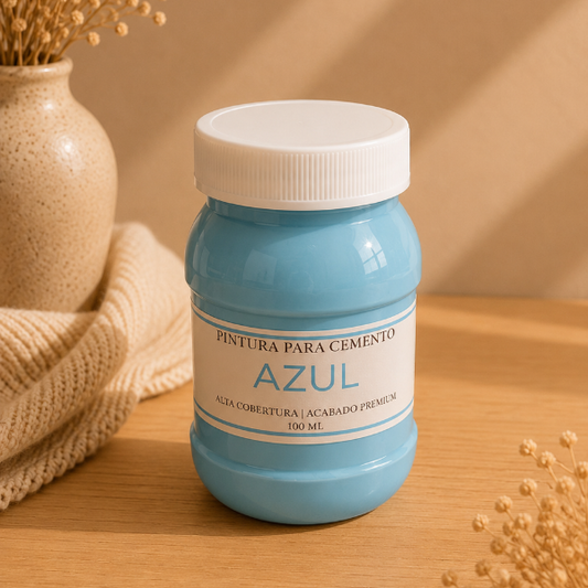 ✨ Pintura Azul para Cemento–Acabado  Premium(100ml/250 ml)