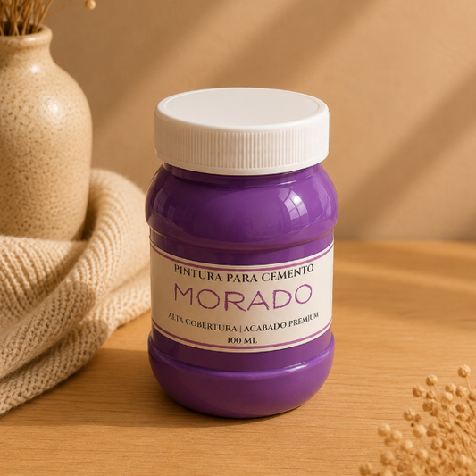 ✨ Pintura Morado para Cemento–Acabado  Premium(100ml/250 ml)