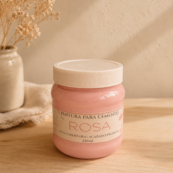 ✨ Pintura Rosa para Cemento – Acabado Pastel Premium (250 ml/500ml)
