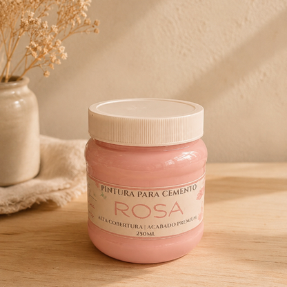 ✨ Pintura Rosa para Cemento – Acabado Pastel Premium (250 ml/500ml)