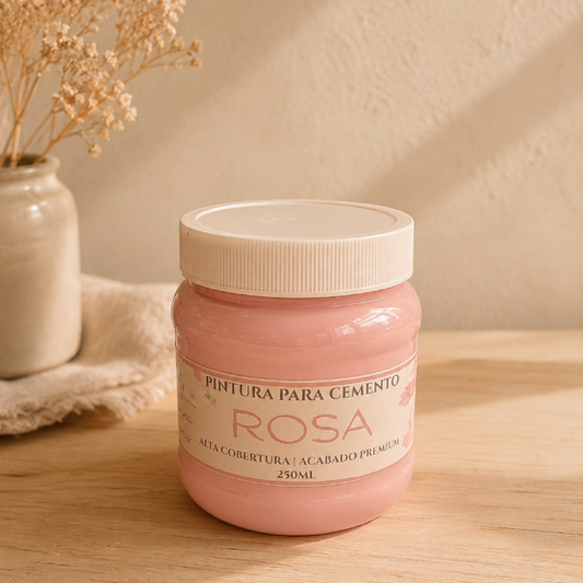 ✨ Pintura Rosa para Cemento – Acabado Pastel Premium (250 ml/500ml)