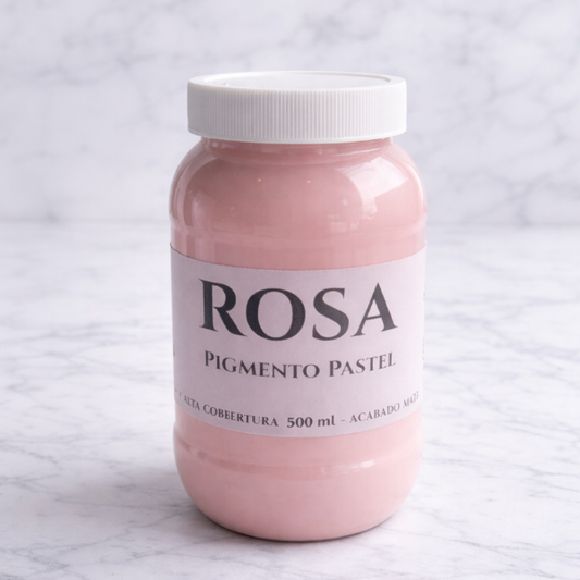 ✨Pigmento Pastel -Blanco-Rosa-Azul-Verde-Lila 500 ml - Pintura Especial para Cemento