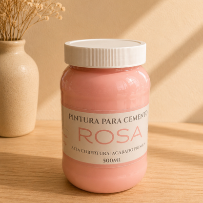 ✨ Pintura Rosa para Cemento – Acabado Pastel Premium (250 ml/500ml)
