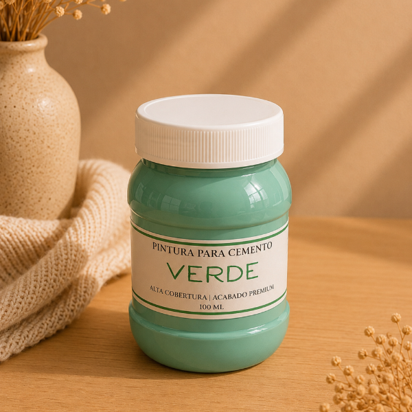 ✨ Pintura Verde para Cemento–Acabado Premium(100ml/250 ml)