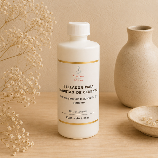 ✨Sellador para Piezas de Cemento y Macetas-Ideal para Velas y Decoracion- 250 ml/500 ml