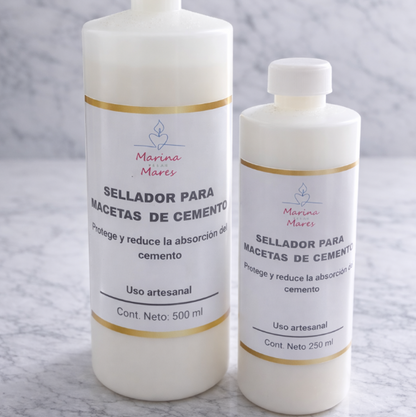✨Sellador para Piezas de Cemento y Macetas-Ideal para Velas y Decoracion- 250 ml/500 ml