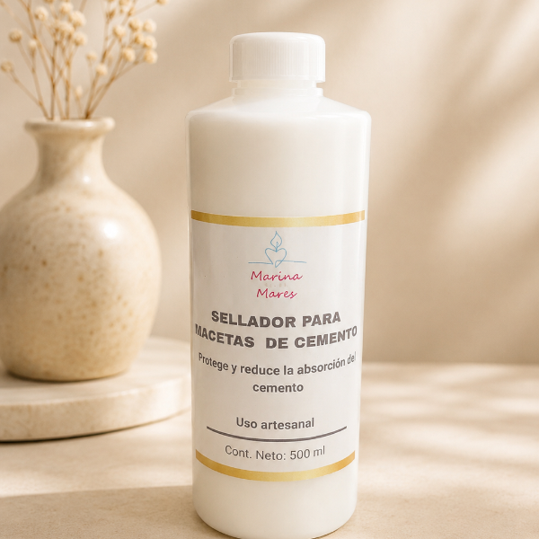 ✨Sellador para Piezas de Cemento y Macetas-Ideal para Velas y Decoracion- 100ml/250 ml/500 ml