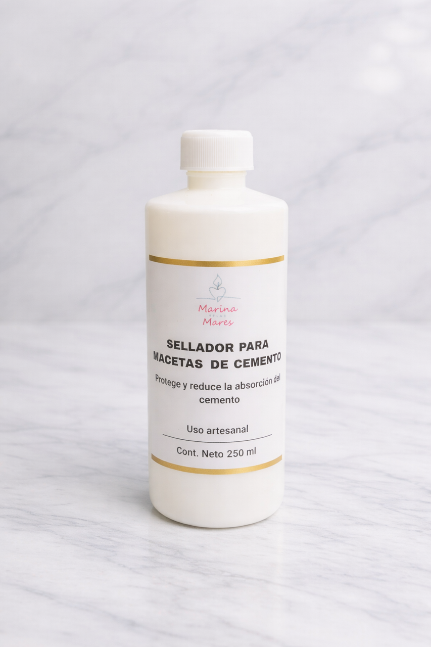 ✨Sellador para Piezas de Cemento y Macetas-Ideal para Velas y Decoracion- 250 ml/500 ml