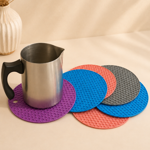 ✨ Bases Térmicas de Silicón-Ideal para proteger superficies-Paquete de 6 piezas