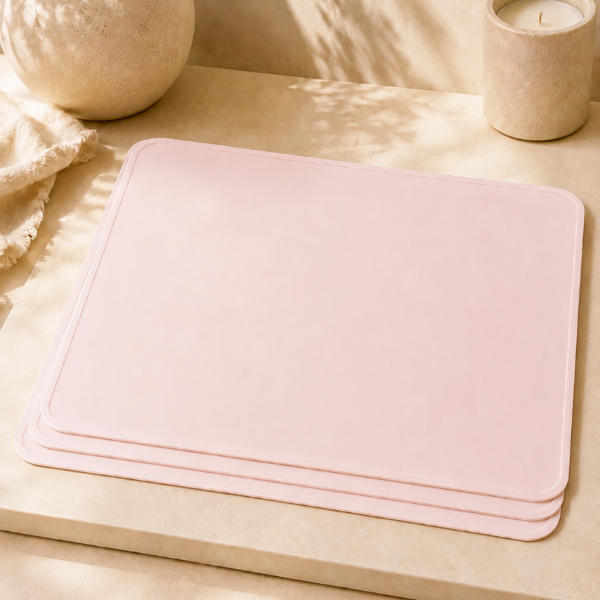 ✨ Tapetes Protectores Rosa de Silicón - Ideal para trabajar con Cera y Cemento-Pack de 3 piezas