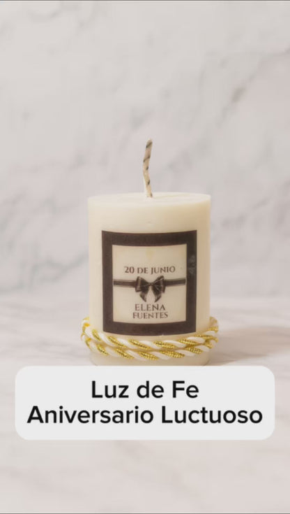 ✨Luz de Fe Aniversario Luctuoso – $74.10 c/u desde 25 pzas