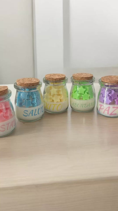 ✨Frasco con Estrellas Recuerdo para tu Evento – $65.55 c/u desde 25 pzas