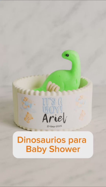 ✨Dinosaurio en Maceta Baby Shower– $70.30 c/u desde 25 pzas